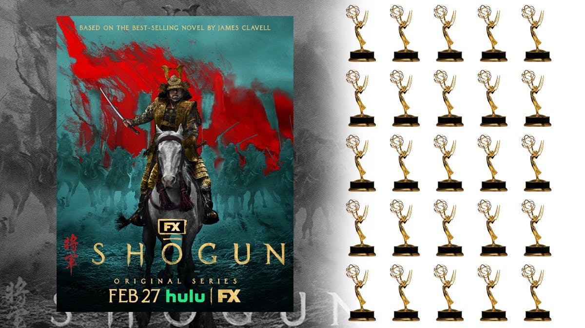 Shōgun poster, 25 Emmy trophies