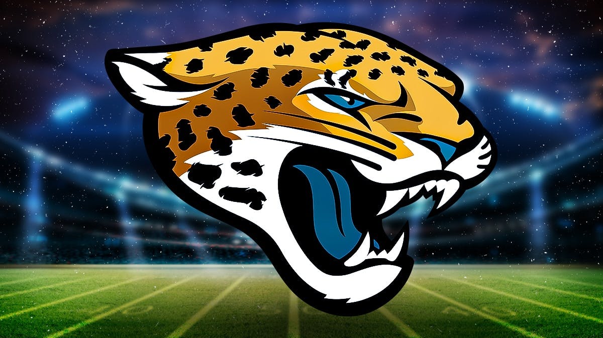 Jaguars logo in front of team lawsuit representatives