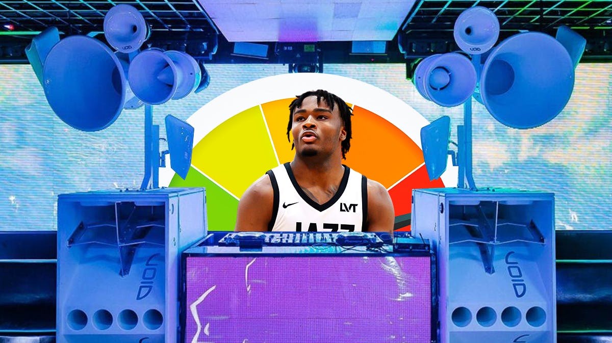 Isaiah Collier at a DJ booth with the Beats Per Minute gauge near a Red Line