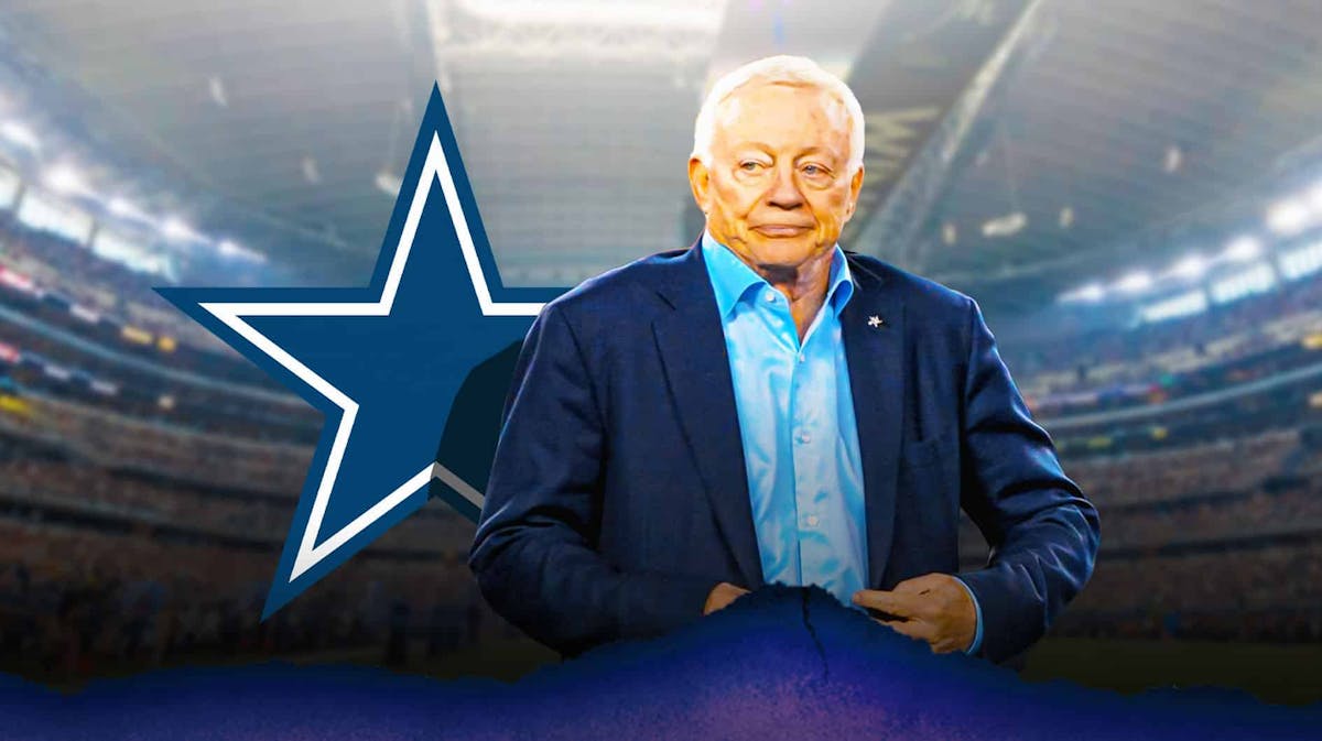 Cowboys owner Jerry Jones stands in front of lawsuit reporters before training camp
