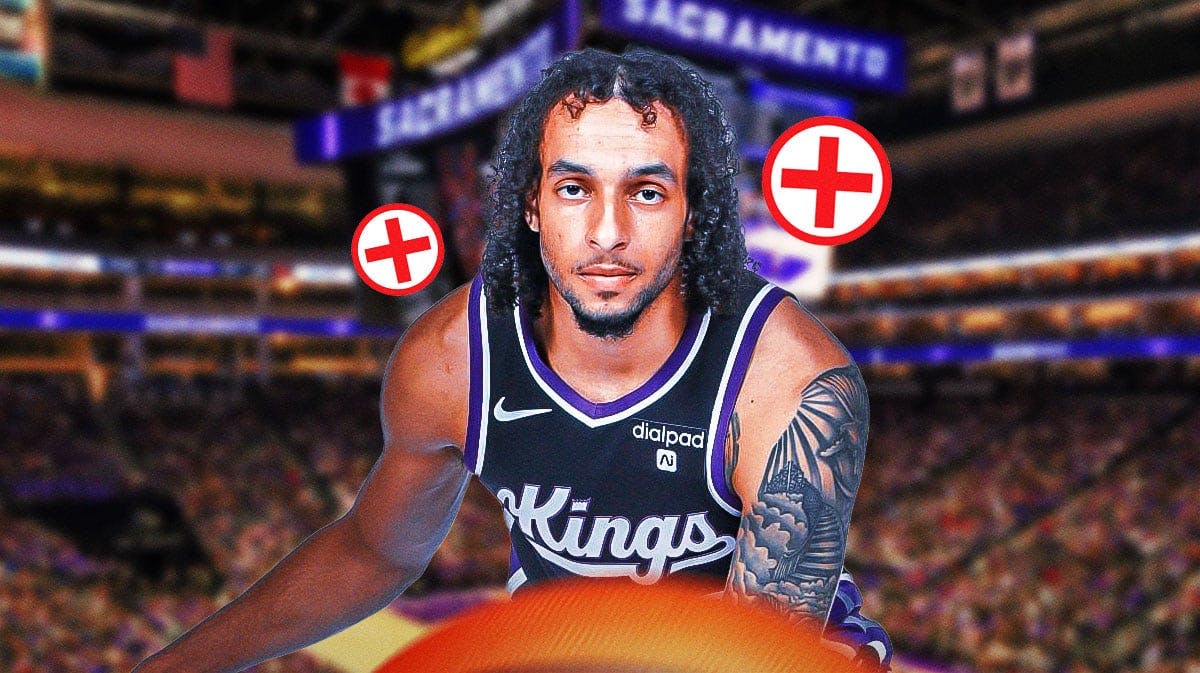 Kings' Devin Carter with injury symbol