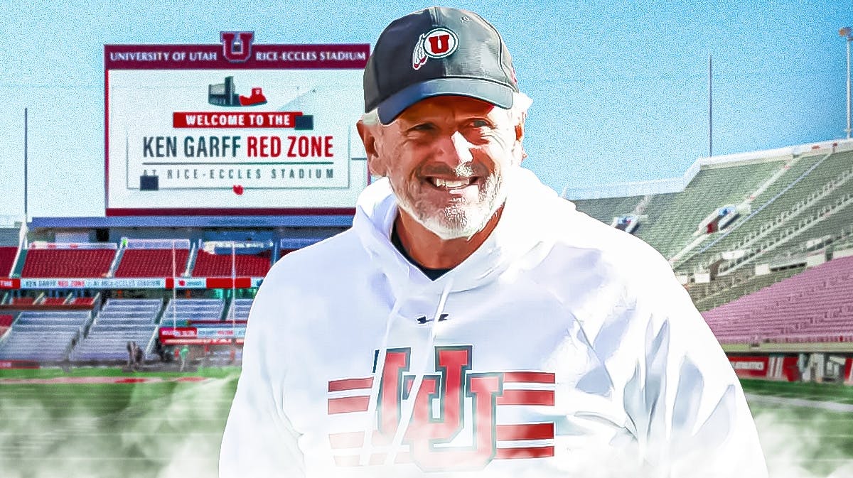 Kyle Whittingham, Utah football, Utes, Kyle Whittingham retirement, Morgan Scalley, Kyle Whittingham with Utah football stadium in the background