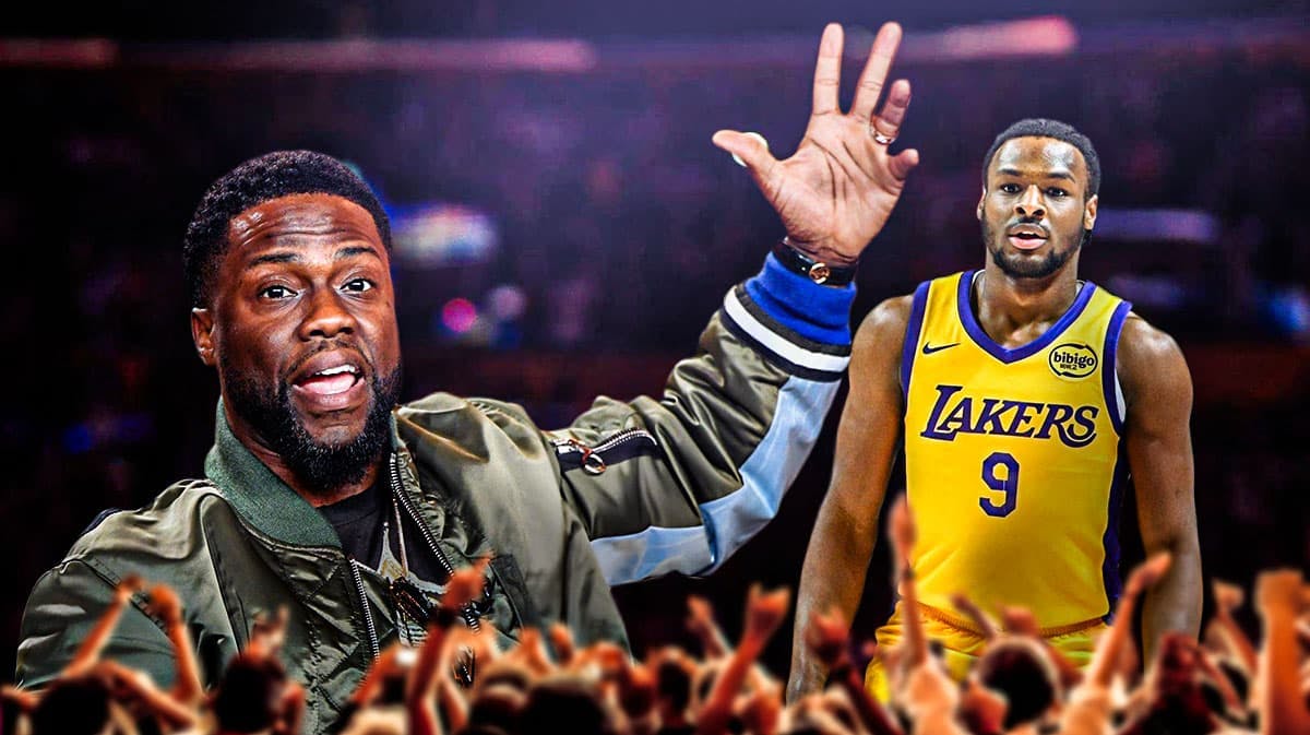 Lakers' Bronny James, Kevin Hart