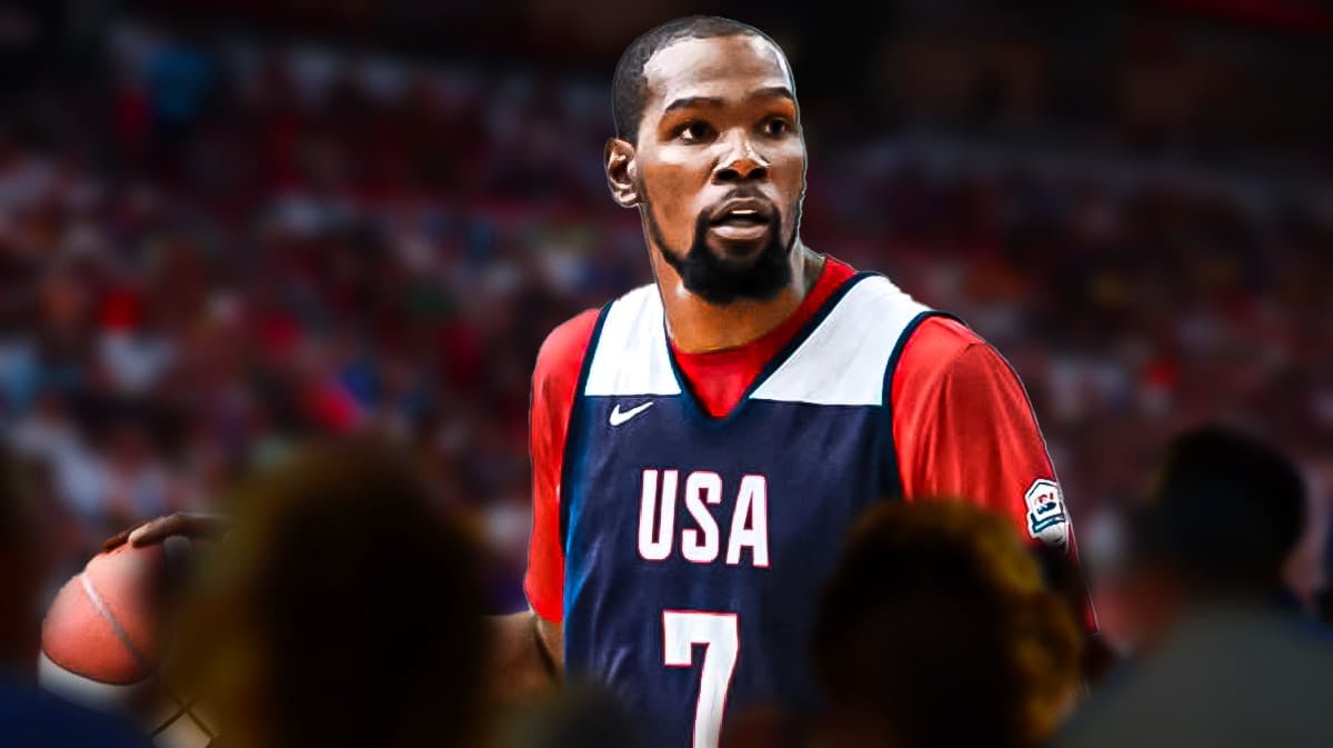 Photo: Kevin Durant in action in Team USA jersey
