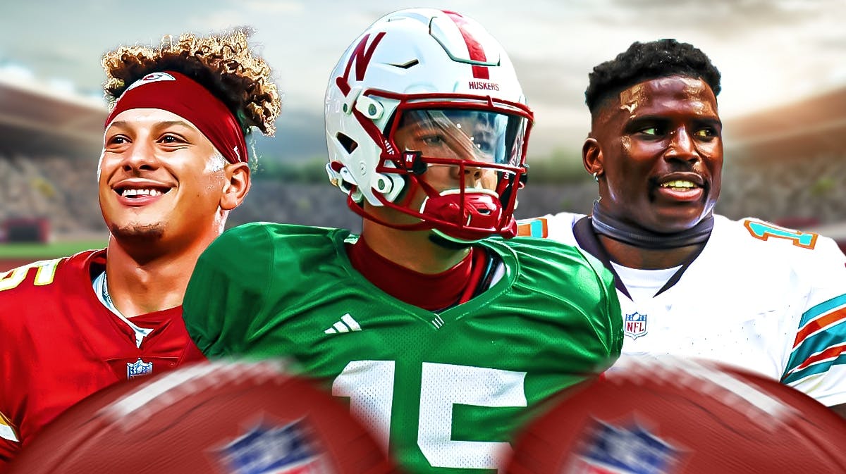 Dylan Raiola, Patrick Mahomes, Tyreek Hill, Nebraska football, Kansas City Chiefs, Miami Dolphins