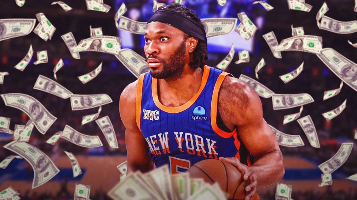 Knicks' Precious Achiuwa with money