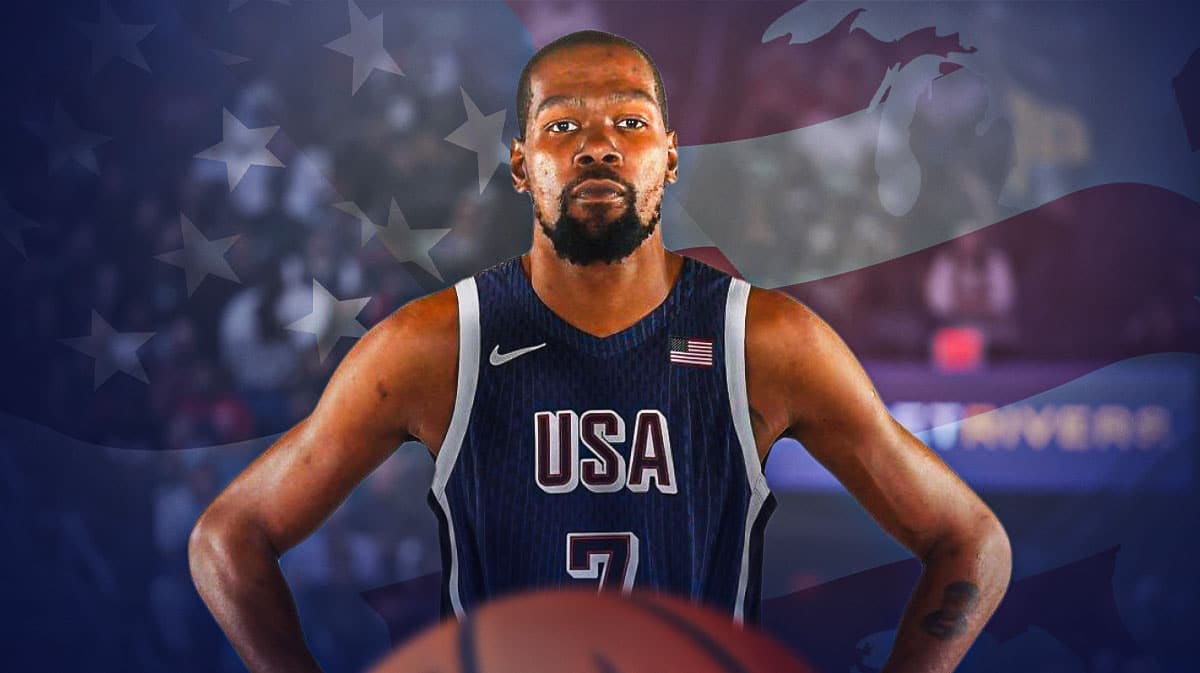 Kevin Durant playing for Team USA.