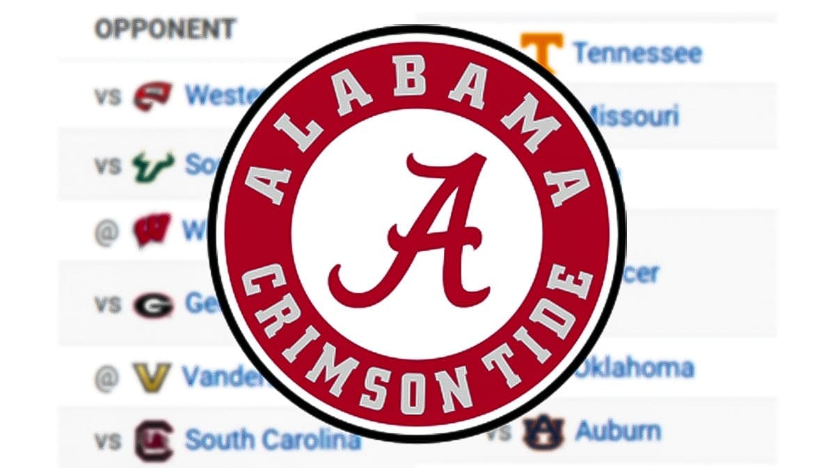 Alabama football's 2024 schedule