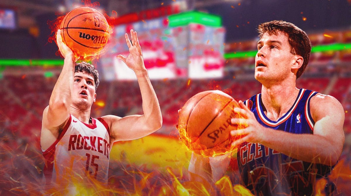 Mark Price (Former Cavs star) and Reed Sheppard (Rockets) both in shooting form and with the balls on fire