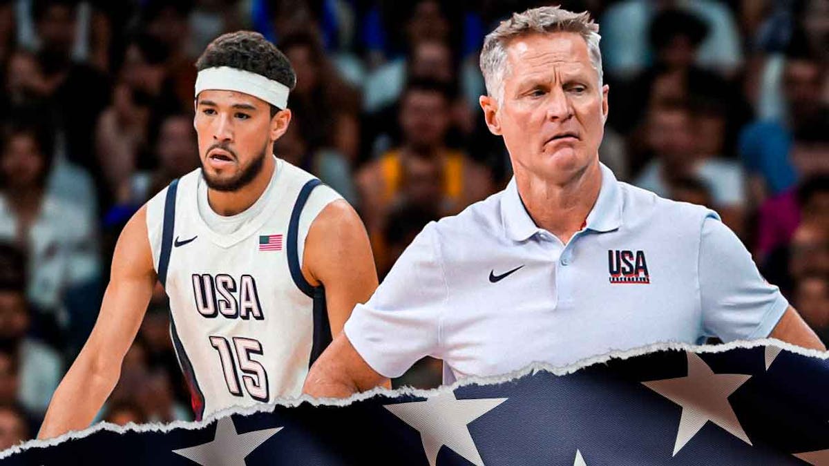 Steve Kerr and Devin Booker.