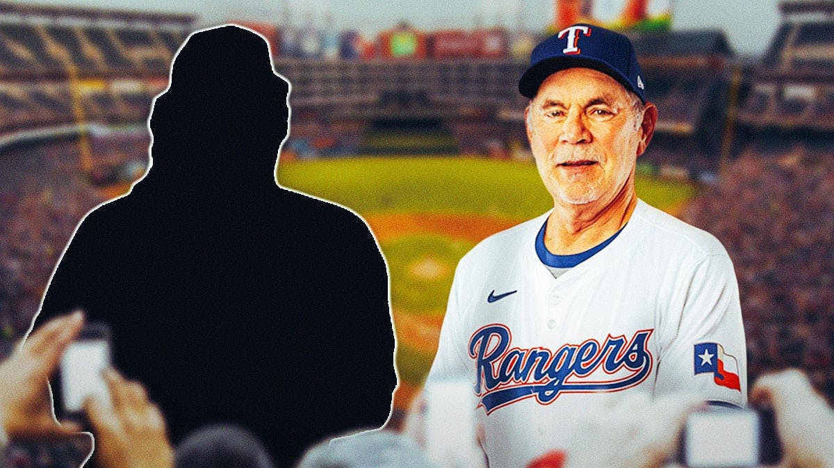 Andrew Chafin as a silhouette. Bruce Bochy.