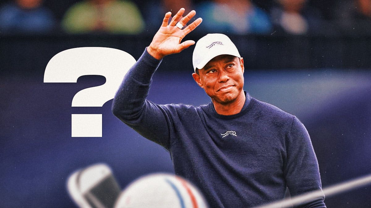 Tiger Woods with big question mark next to him