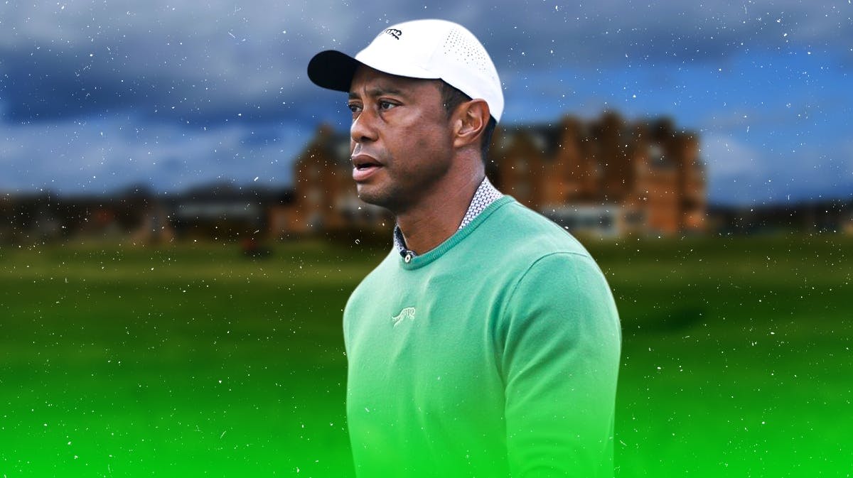 Tiger Woods plays rare 18-hole practice round before Open Championship