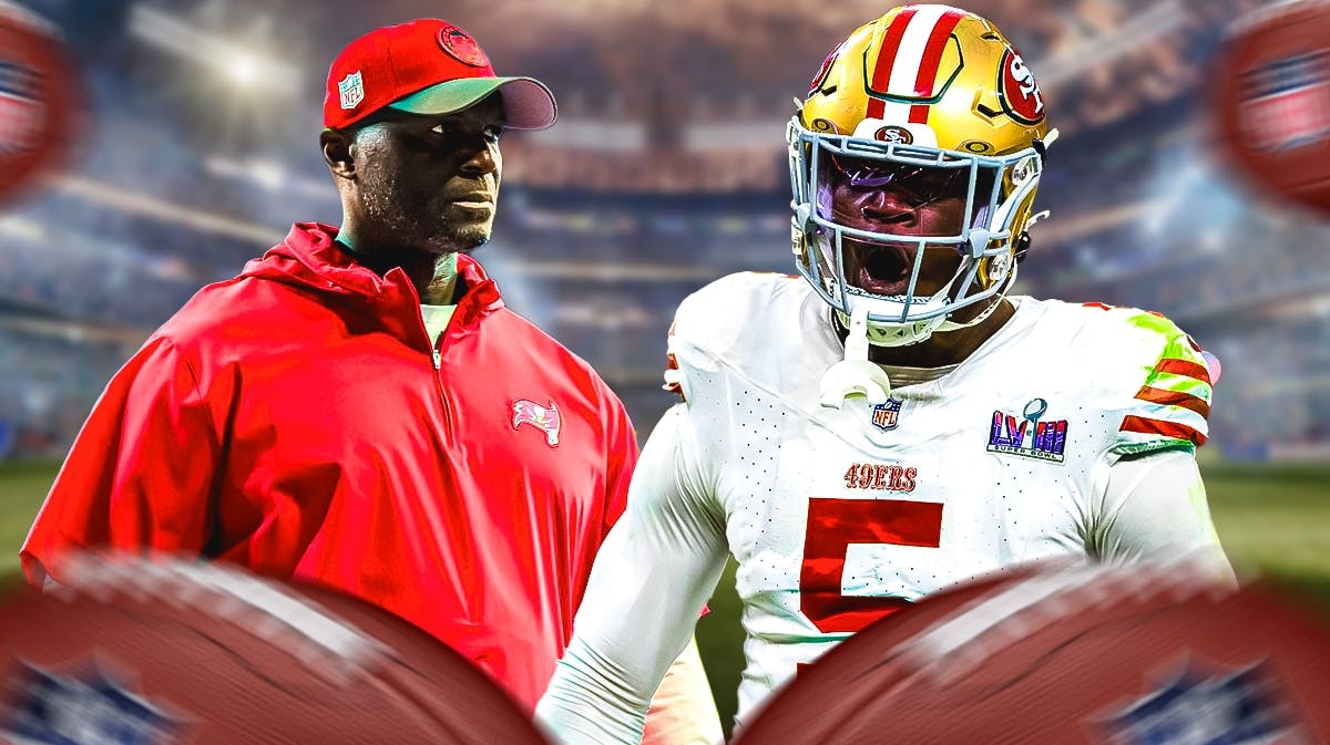 Todd Bowles and Randy Gregory amid Baker Mayfield Buccaneers training camp