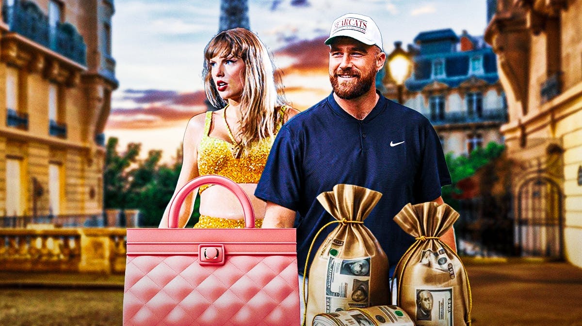 Taylor Swift and Travis Kelce shopping.
