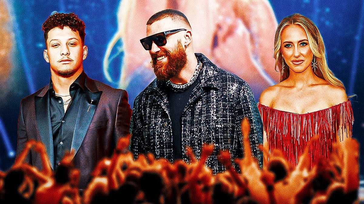 Travis Kelce welcomes Patrick, Brittany Mahomes to Taylor Swift’s Eras Tour