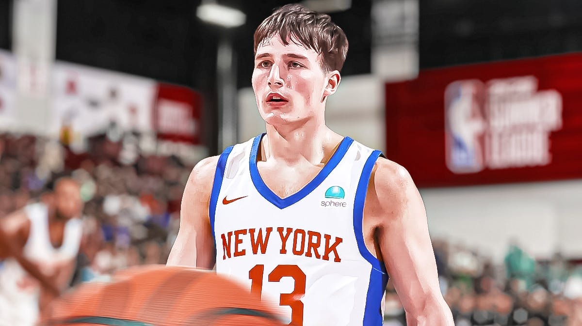 Tyler Kolek (Knicks) with Summer League background
