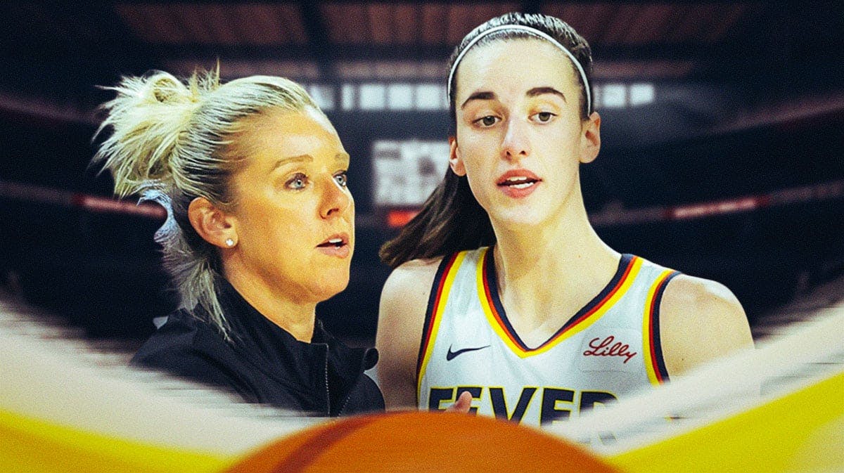 WNBA Indiana Fever coach Christy Side and Indiana Fever player Caitlin Clark