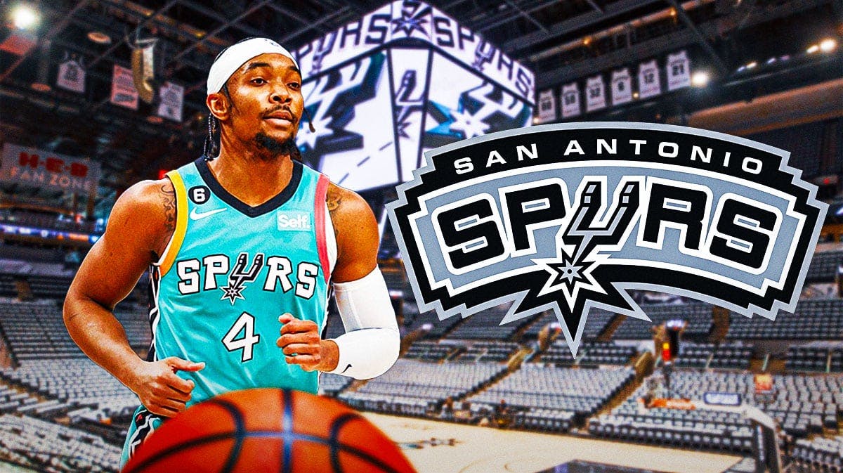 Devonte' Graham image, San Antonio Spurs logo