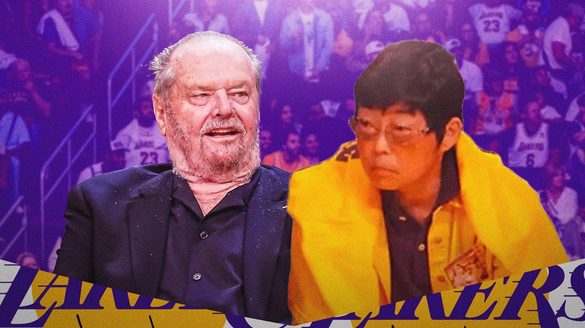 Who is mysterious woman who sits courtside at Lakers games by Jack Nicholson?