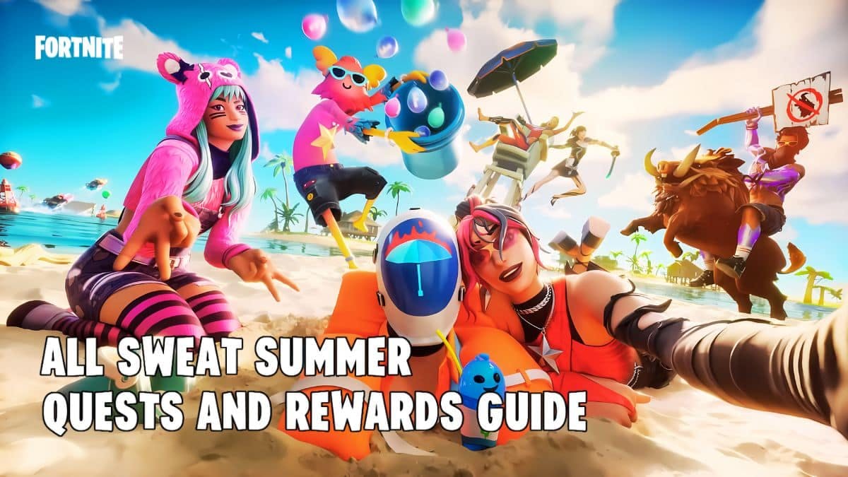 key image for the fortnite all sweat summer event