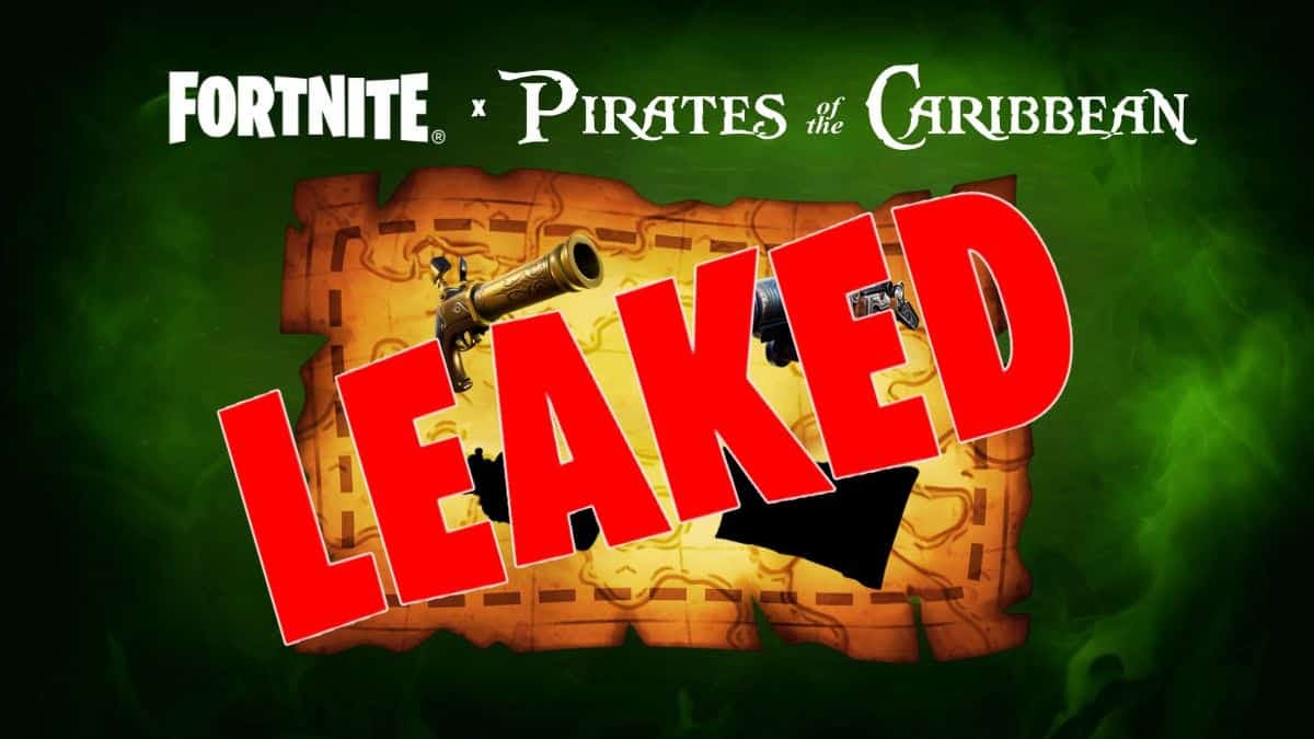pirates of the carribean x fortnite collab leaked items