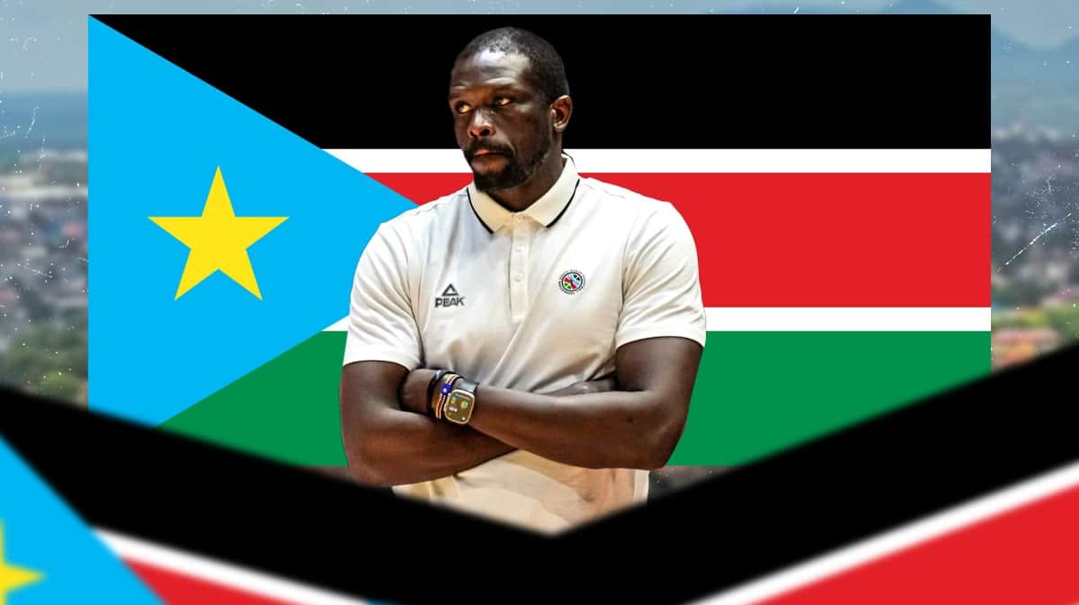 Luol Deng South Sudan flag