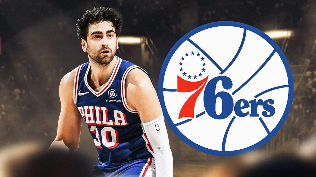 76ers' Furkan Korkmaz looks at crowd after Pacers trade