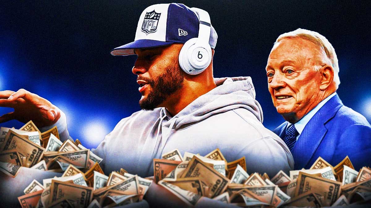 Dallas Cowboys quarterback Dak Prescott and owner Jerry Jones