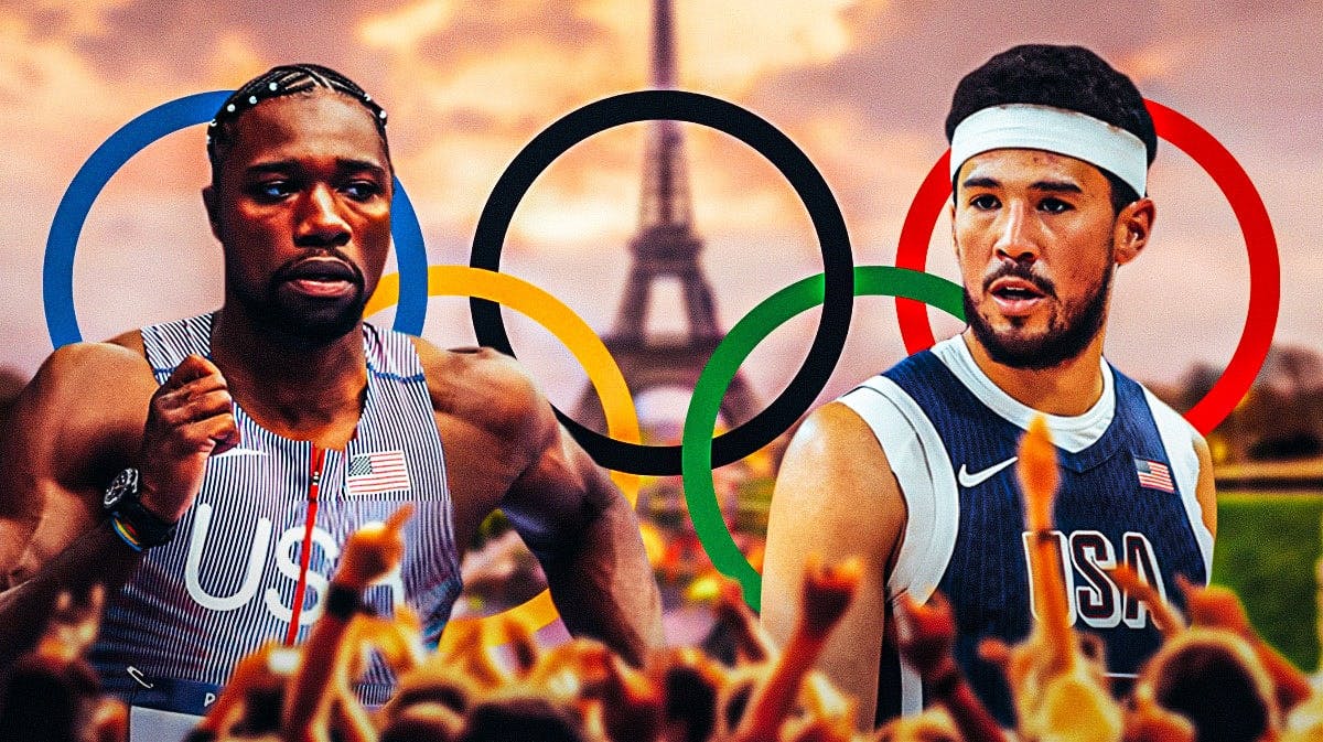 Noah Lyles, Devin Booker, Paris Olympics