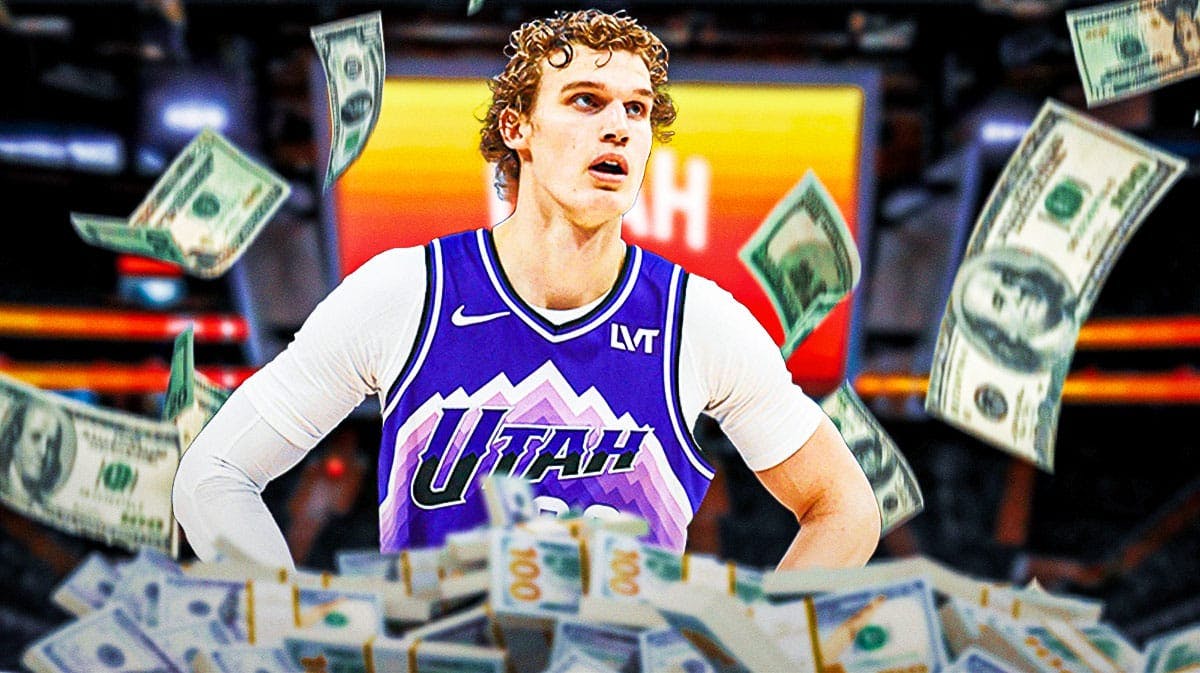 Jazz forward Lauri Markkanen with money