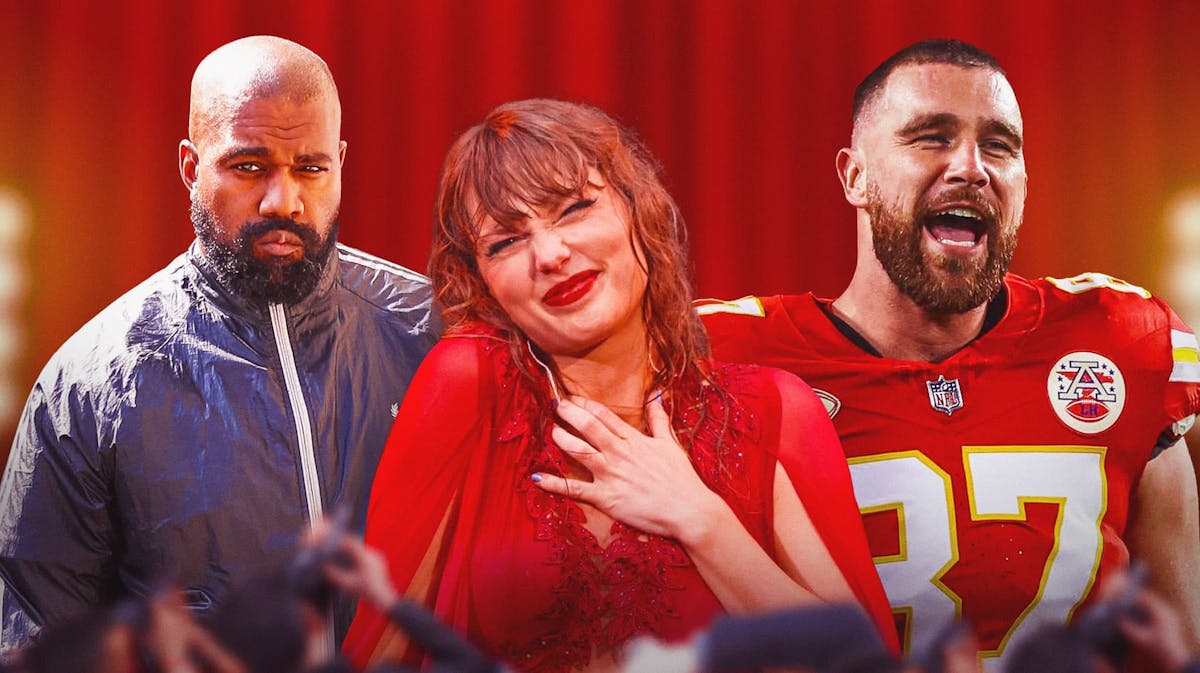 Kanye West Travis Kelce and Taylor Swift