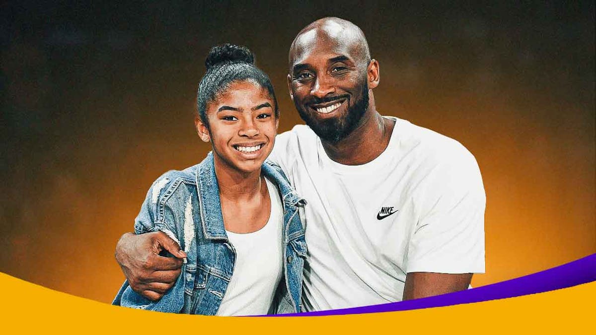 Picture of Lakers legend Kobe Bryant and his daughter Gianna, together, smiling