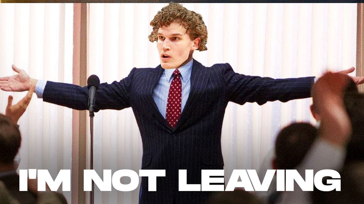 Jazz star Lauri Markkanen saying "I'm not leaving"