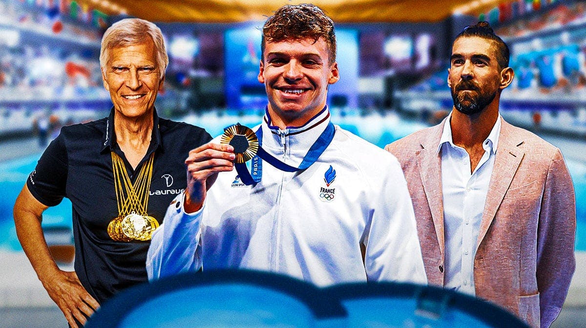 Mark Spitz, Leon Marchand, Michael Phelps, Olympics