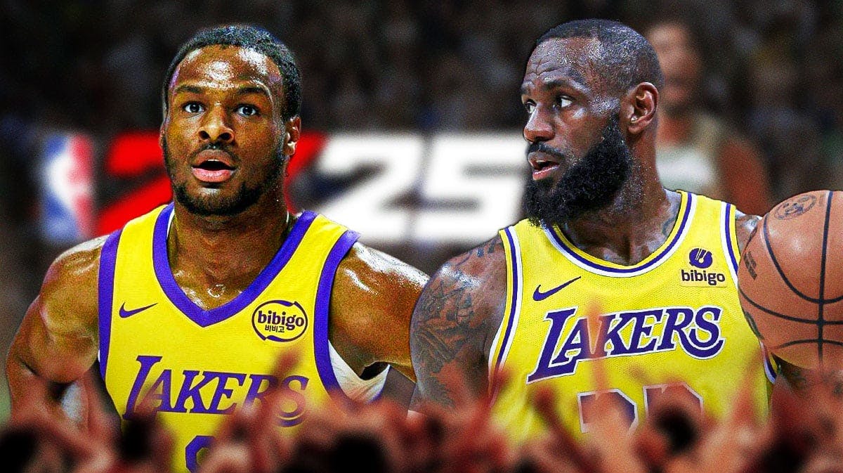 Lakers' Bronny James Appears in NBA 2K25 Trailer with LeBron