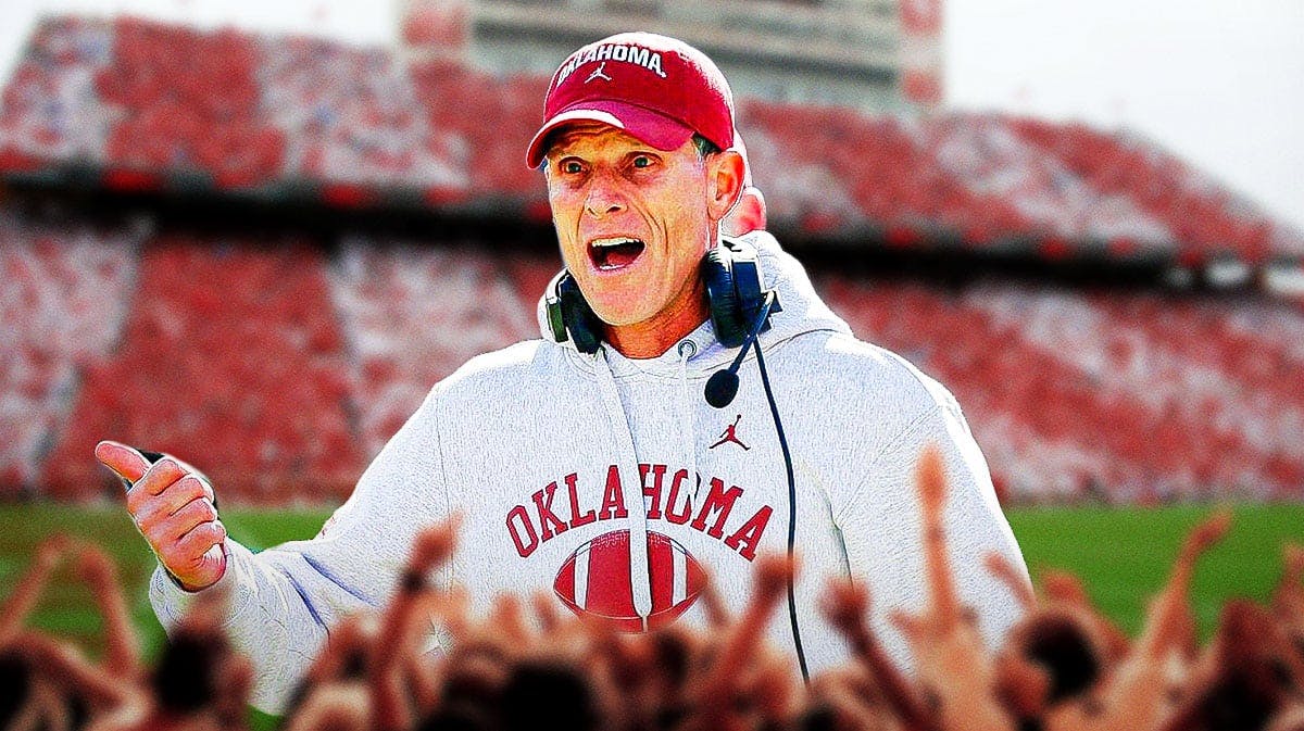 Oklahoma football, Sooners, Brent Venables, Billy Bowman, Brent Venables Oklahoma, Brent Venables with Oklahoma football stadium in the background