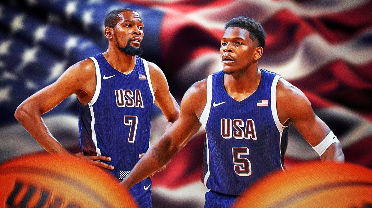 Team USA stars Anthony Edwards and Kevin Durant
