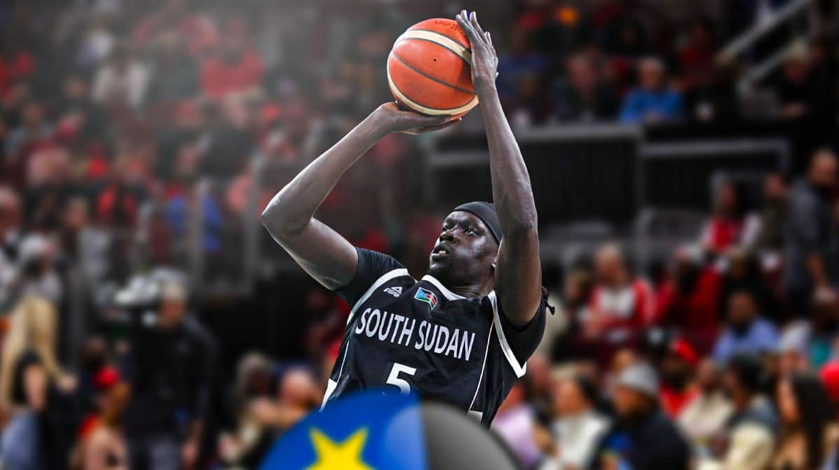 South Sudan's Nuni Omot scored a team-high 24 points against Team USA