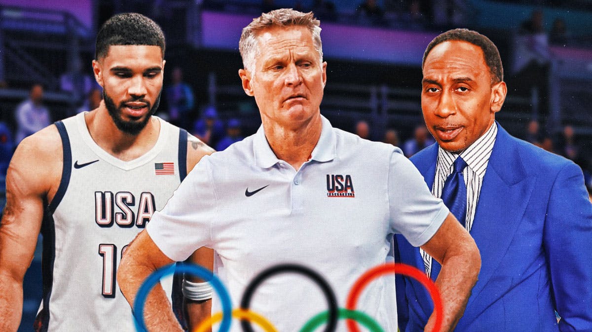 Boston Celtics and Team USA player Jayson Tatum, Golden State Warriors and Team USA head coach Steve Kerr, and Stephen A. Smith