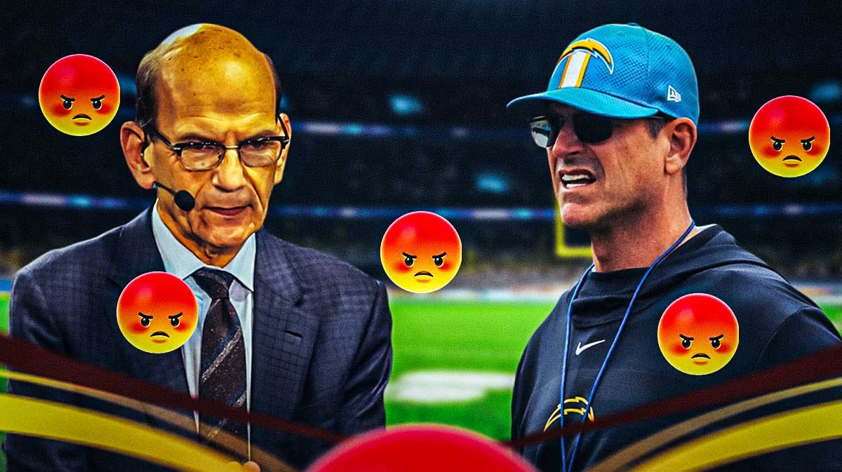 Jim Harbuagh, Paul Finebaum, Wolverines, NCAA, Chargers