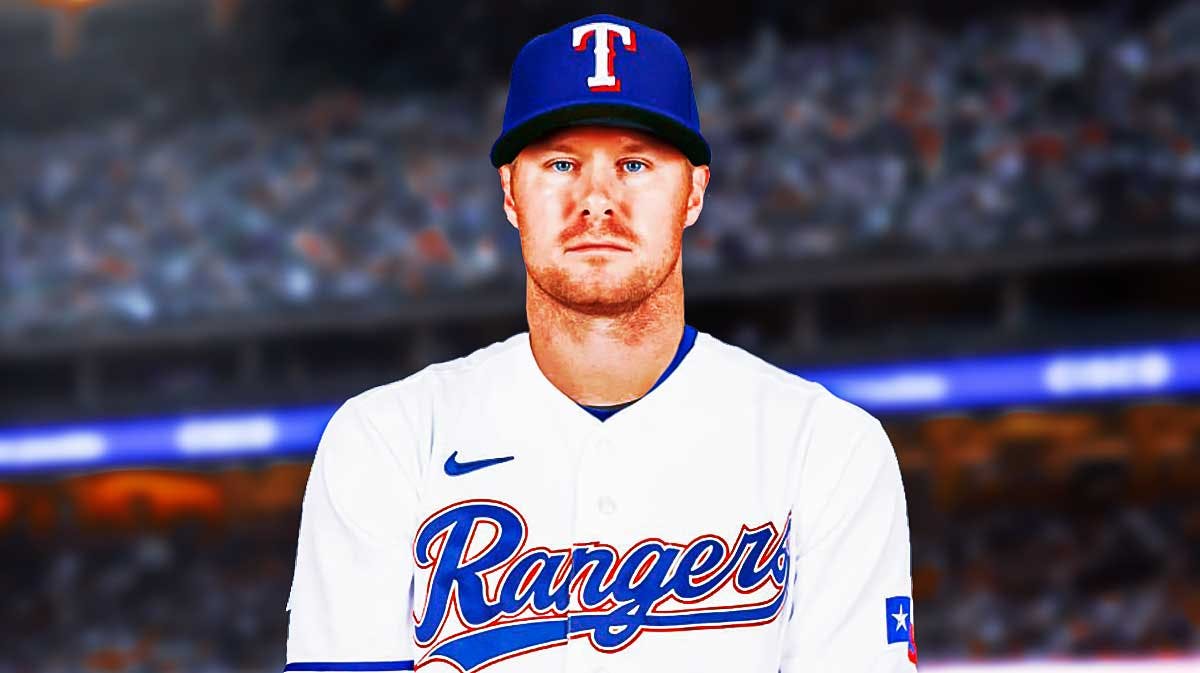 Chase Anderson in a Texas Rangers uniform
