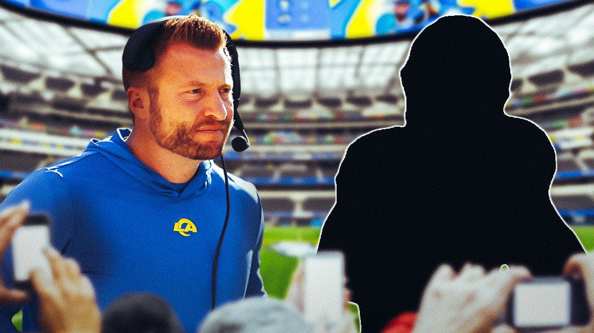 Ronnie Rivers as a silhouette. Sean McVay.