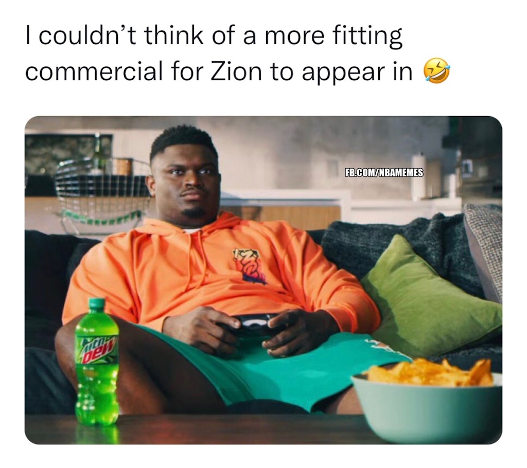 Zion looking extra chunky 😂

#nba #zion #pelicans #neworleans #nbamemes