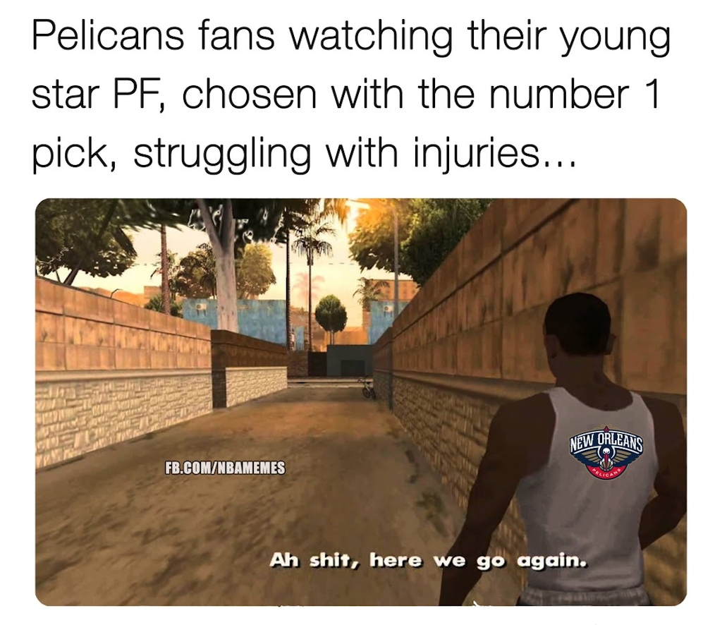 Then gets recruited in the end.

#NBA #NBAMemes #NewOrleans #Pelicans #ZionWilliamson