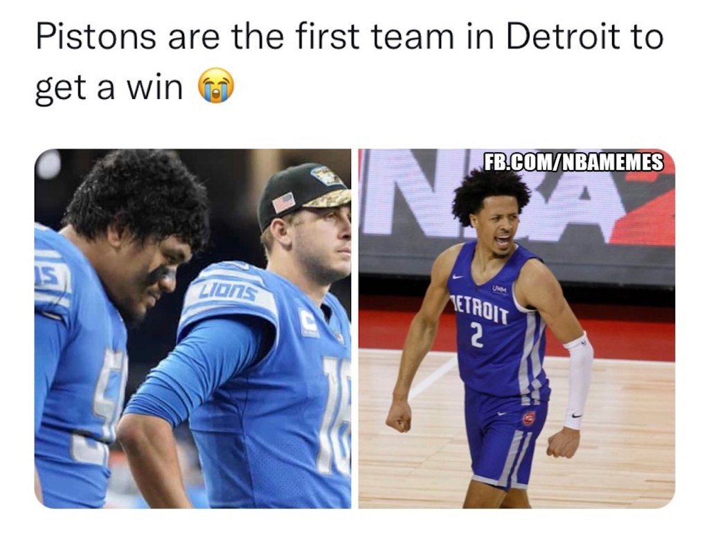 At least something 😂

#nbamemes #pistons #lions