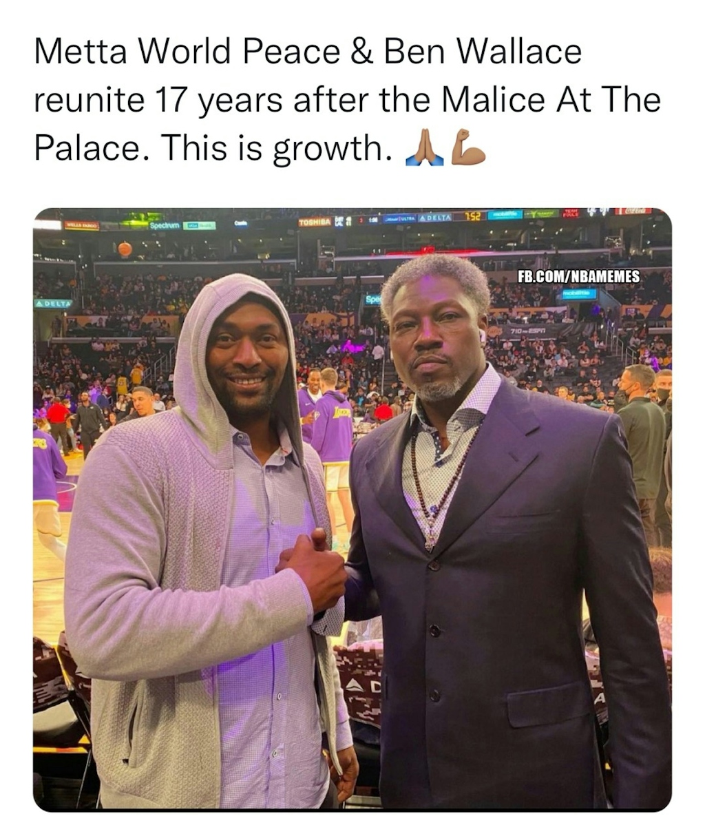 You love to see it 🙏🏽

#nba #benwallace #ronartest #lakers #pistons
