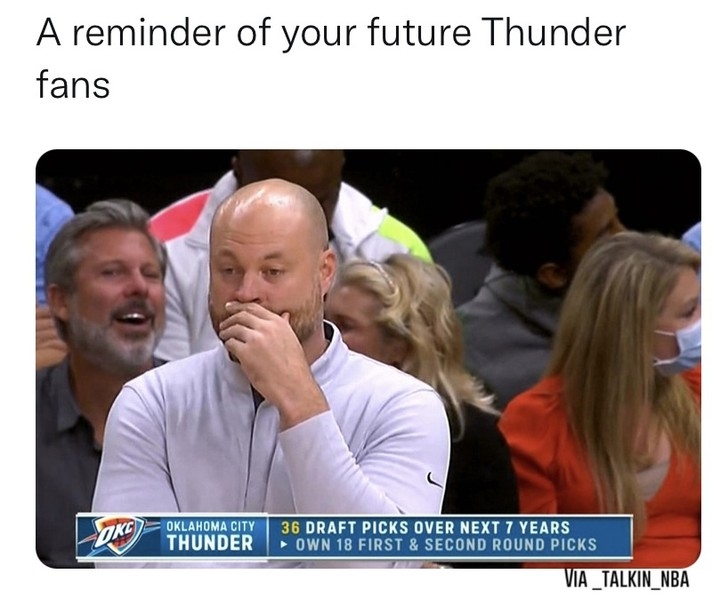 At least it can't get worse than the losing by the biggest margin in NBA history

#nbamemes #OKC #okcthunder #NBA
