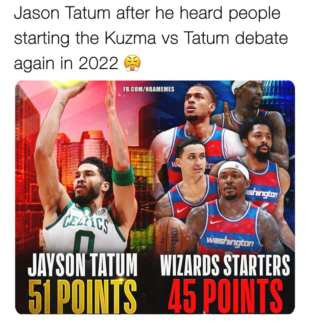 Tatum took it personally last night😤

#jasontatum #kylekuzma #wizards #boston #celtics