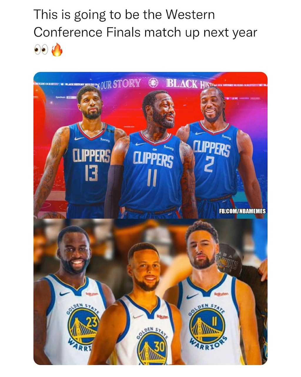 I can see this happening 👀 #clippers #warriors #stephcurry